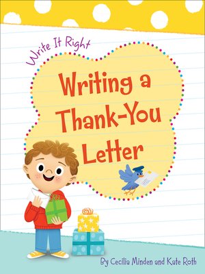 cover image of Writing a Thank-You Letter
